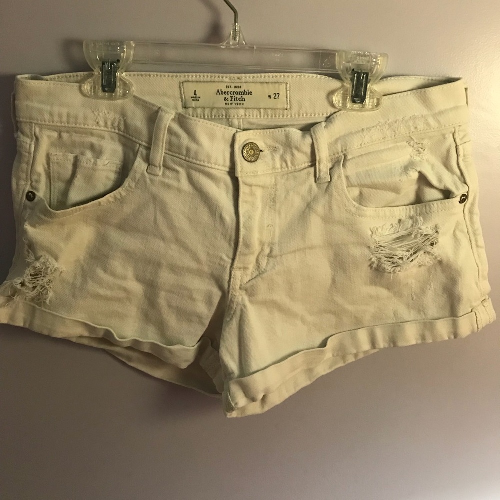 Abercrombie White Shorts
